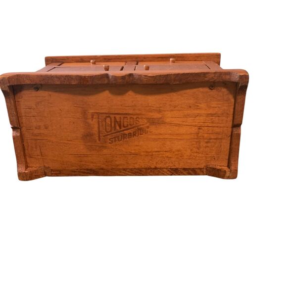 Toncoss Sturbridge Signed Vintage Miniature Dollhouse Wood Hutch Cupboard - Picture 8 of 8